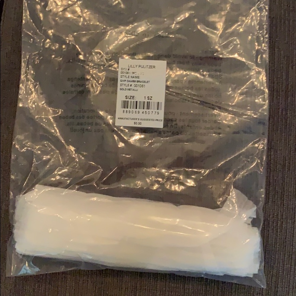 NIP Lilly Pulitzer Gold Charm Bracelet